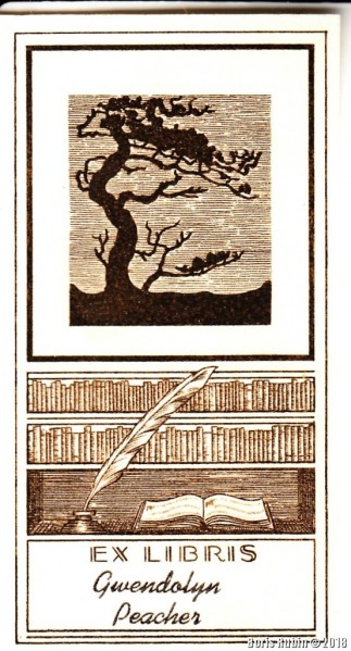 Ex Libris  Gwendolyn Peacher