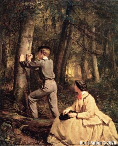 George Cochran Lambdin "In The Beech Wood"