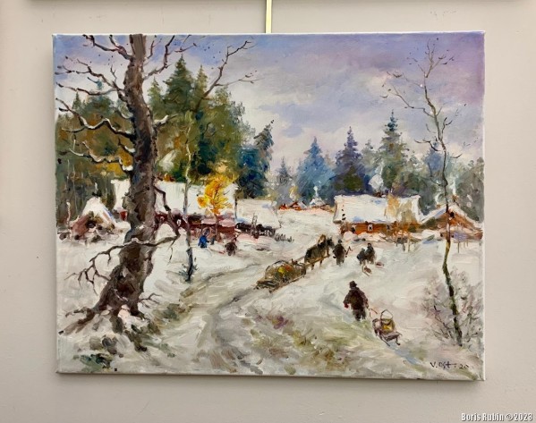"Зима за Уралом" - картина Виктора Остапенко.